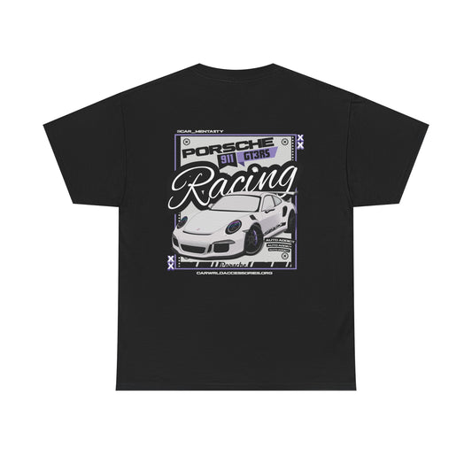 Porsche 911 GT3RS Tee for Auto Enthusiasts - Unisex Heavy Cotton Shirt